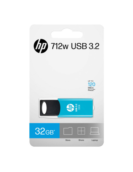 HP 712w unidad flash USB 32 GB USB tipo A 3.2 Gen 1 (3.1 Gen 1) Azul