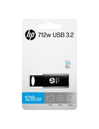 HP 712w unidad flash USB 128 GB USB tipo A 3.2 Gen 1 (3.1 Gen 1) Negro