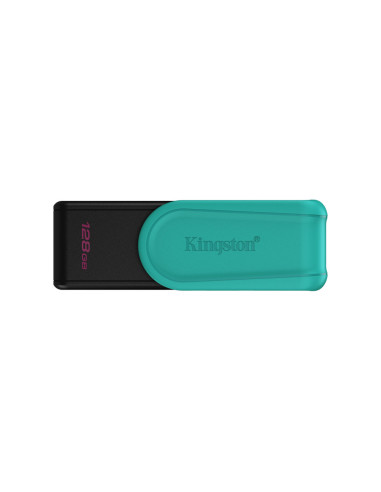 Kingston Technology DataTraveler 128GB Portable USB 3.2 Gen 1 Exodia S (Black/Turquoise)