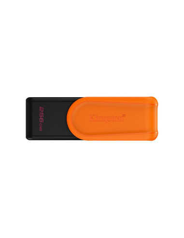 Kingston Technology DataTraveler 256GB Portable USB 3.2 Gen 1 Exodia S (Black/Orange)
