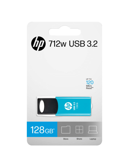 HP 712w unidad flash USB 128 GB USB tipo A 3.2 Gen 1 (3.1 Gen 1) Azul