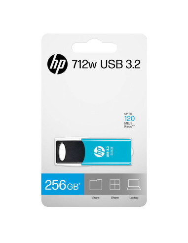 HP 712w unidad flash USB 256 GB USB tipo A 3.2 Gen 1 (3.1 Gen 1) Azul