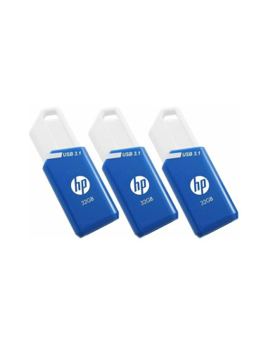 HP x755w Triple Pack unidad flash USB 32 GB USB tipo A 3.2 Gen 1 (3.1 Gen 1) Azul, Blanco