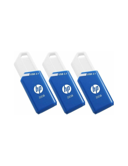 HP x755w Triple Pack unidad flash USB 32 GB USB tipo A 3.2 Gen 1 (3.1 Gen 1) Azul, Blanco