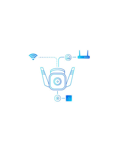 TP-Link Tapo TC65 cámara de vigilancia Bala (forma) Cámara de seguridad IP Exterior 2304 x 1296 Pixeles Techo/pared