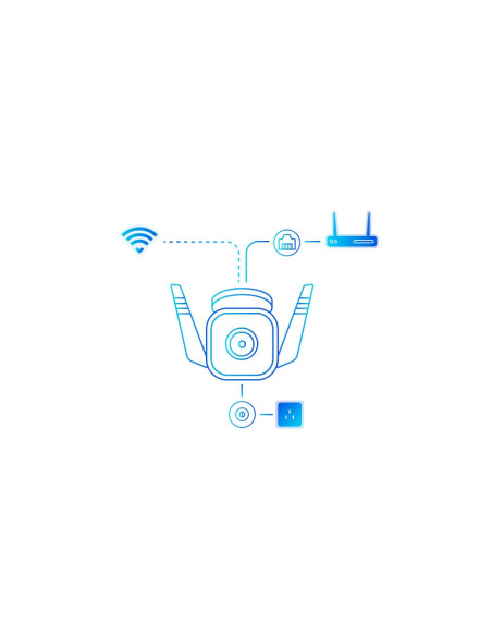 TP-Link Tapo TC65 cámara de vigilancia Bala (forma) Cámara de seguridad IP Exterior 2304 x 1296 Pixeles Techo/pared