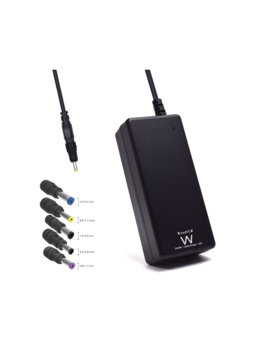 Ewent EW3898 adaptador e inversor de corriente Interior 65 W Negro