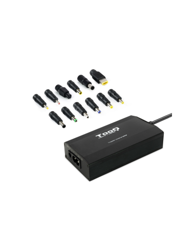 TooQ TQLC-100BS01M adaptador e inversor de corriente Auto/Interior Negro