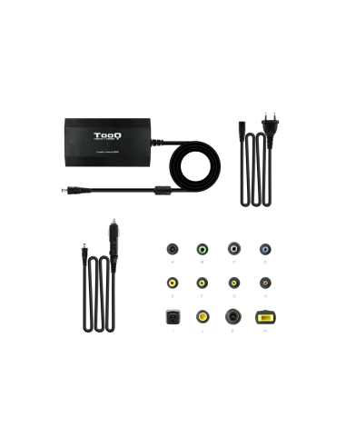 TooQ TQLC-100BS01M adaptador e inversor de corriente Auto/Interior Negro