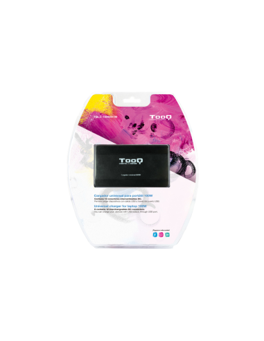 TooQ TQLC-100BS01M adaptador e inversor de corriente Auto/Interior Negro