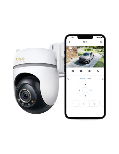 TP-Link Tapo TC43(EU) V2 Esférico Cámara de seguridad IP Interior y exterior 2880 x 1620 Pixeles Techo/Pared/Poste