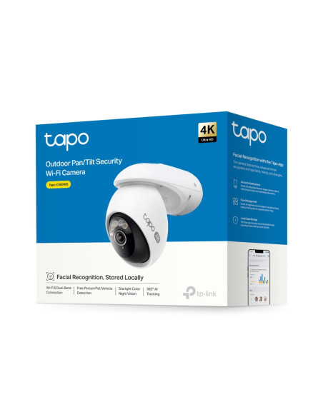 TP-Link Tapo TC46 cámara de vigilancia Esférico Cámara de seguridad IP Interior y exterior 3840 x 2160 Pixeles Techo/Pared/Poste