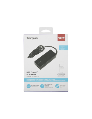 Targus APA108EU adaptador e inversor de corriente Interior 100 W Negro