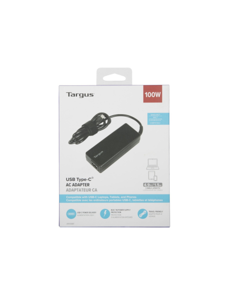 Targus APA108EU adaptador e inversor de corriente Interior 100 W Negro