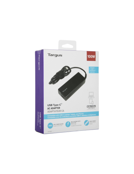 Targus APA108EU adaptador e inversor de corriente Interior 100 W Negro