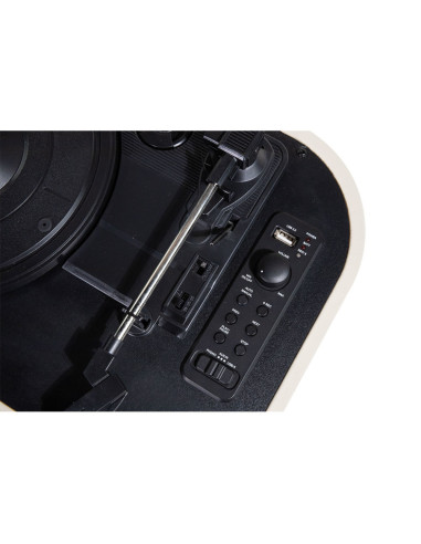 Trevi TT 1020 BT Tocadiscos de tracción directa Beige Semiautomático