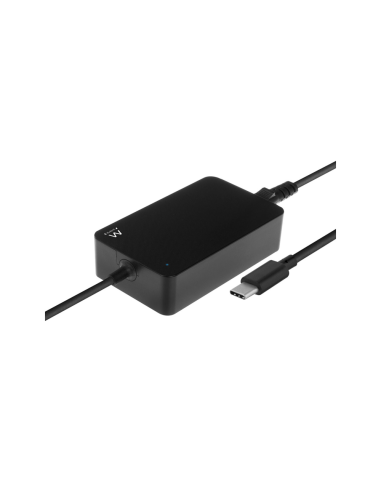 Ewent EW3980 adaptador e inversor de corriente Interior 65 W Negro