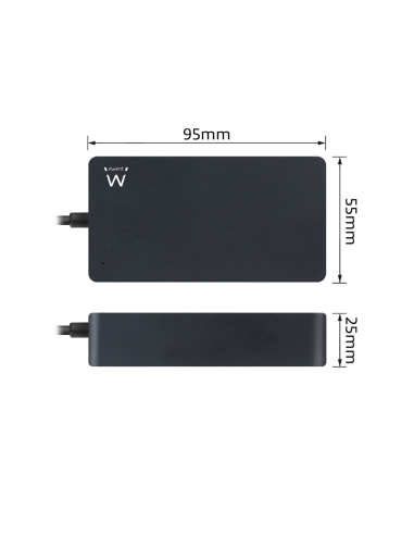 Ewent EW3980 adaptador e inversor de corriente Interior 65 W Negro