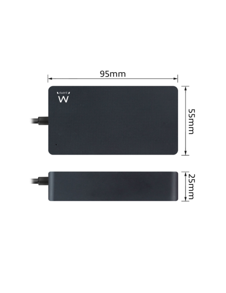 Ewent EW3980 adaptador e inversor de corriente Interior 65 W Negro