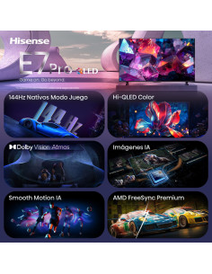 Hisense 85E7S PRO Televisor 2,16 m (85") UHD+ Smart TV Wifi Negro 400 cd / m² 2