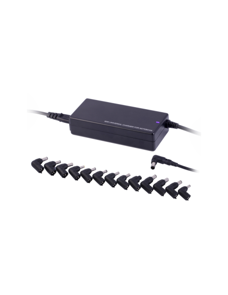 Ewent EW3966 adaptador e inversor de corriente Interior 90 W Negro