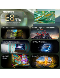 Hisense 55E8S Televisor 139,7 cm (55") 4K Ultra HD Smart TV Wifi Gris 400 cd / m² 2