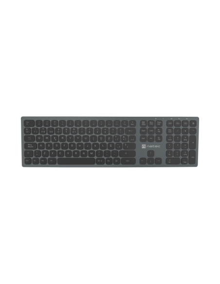 NATEC NKL-1830 teclado Universal RF Wireless + Bluetooth QWERTY Español Negro, Gris