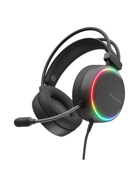 GENESIS NSG-2307 auricular y casco Auriculares Alámbrico Diadema Juego USB tipo A Negro