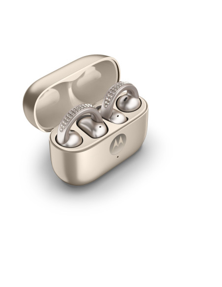 Motorola moto buds loop Auriculares Inalámbrico Clip de oreja Llamadas/Música/Deporte/Uso diario Bluetooth Beige