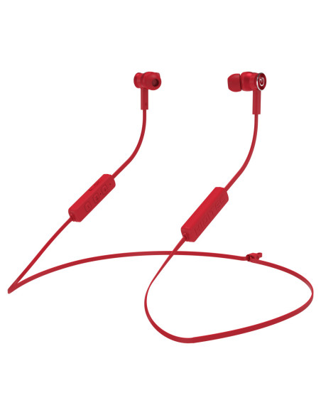 Hiditec AKEN Auriculares Inalámbrico Dentro de oído, Banda para cuello Llamadas/Música Bluetooth Rojo