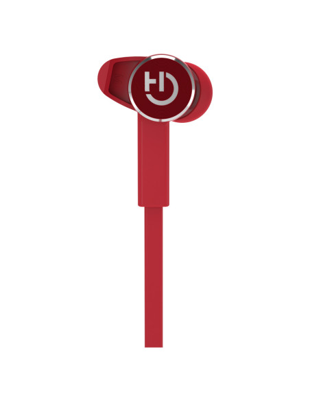 Hiditec AKEN Auriculares Inalámbrico Dentro de oído, Banda para cuello Llamadas/Música Bluetooth Rojo