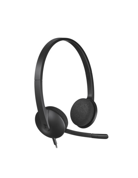 Logitech 981-000475 auricular y casco Auriculares Alámbrico Diadema Oficina/Centro de llamadas USB tipo A Negro