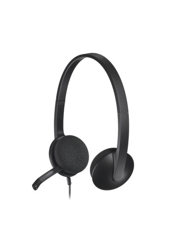 Logitech 981-000475 auricular y casco Auriculares Alámbrico Diadema Oficina/Centro de llamadas USB tipo A Negro