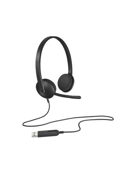Logitech 981-000475 auricular y casco Auriculares Alámbrico Diadema Oficina/Centro de llamadas USB tipo A Negro