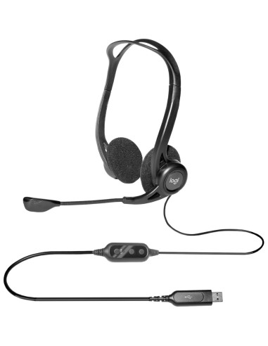 Logitech 981-000100 auricular y casco Auriculares Alámbrico Diadema Llamadas/Música USB tipo A Negro