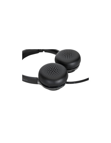 Targus AEH104GL auricular y casco Auriculares Inalámbrico y alámbrico Diadema Llamadas/Música USB Tipo C Bluetooth Negro