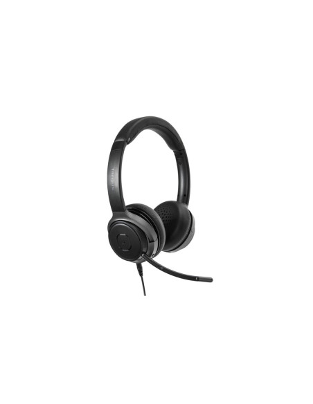 Targus AEH104GL auricular y casco Auriculares Inalámbrico y alámbrico Diadema Llamadas/Música USB Tipo C Bluetooth Negro
