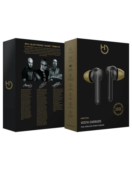 Hiditec VESTA LIMITED EDITION Auriculares Inalámbrico Dentro de oído Bluetooth Negro