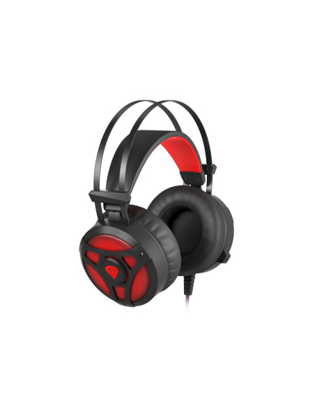 GENESIS Neon 360 Auriculares Alámbrico Diadema Juego Negro, Rojo