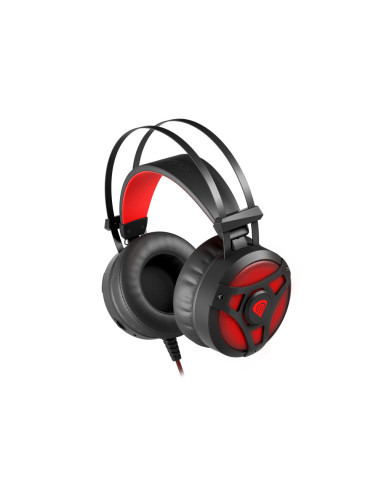 GENESIS Neon 360 Auriculares Alámbrico Diadema Juego Negro, Rojo