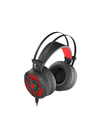 GENESIS Neon 360 Auriculares Alámbrico Diadema Juego Negro, Rojo
