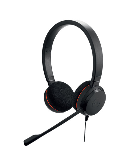 Jabra Evolve 20 Auriculares Alámbrico Diadema Oficina/Centro de llamadas USB tipo A Negro