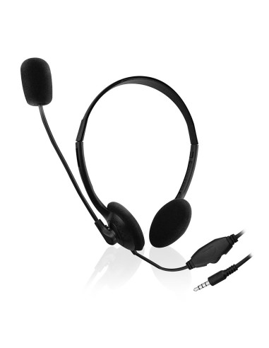 Ewent EW3567 auricular y casco Auriculares Alámbrico Diadema Llamadas/Música Negro