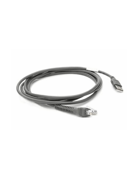 Zebra CBA-U21-S07ZBR cable de serie Negro 2,1 m USB EAS