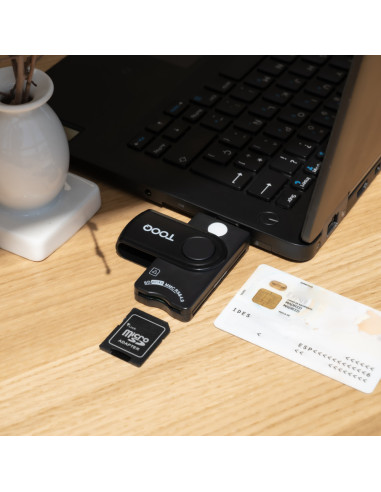 TooQ TQR-3012B lector de tarjeta inteligente USB 2.0