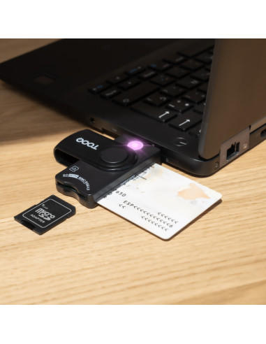 TooQ TQR-3012B lector de tarjeta inteligente USB 2.0