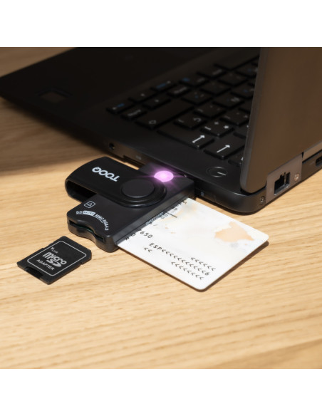 TooQ TQR-3012B lector de tarjeta inteligente USB 2.0