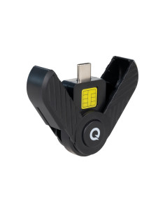 TooQ TQR-3011B lector de tarjeta inteligente USB Tipo C 2