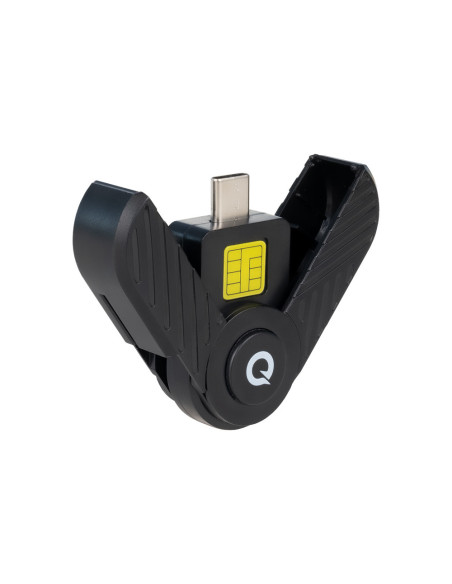 TooQ TQR-3011B lector de tarjeta inteligente USB Tipo C