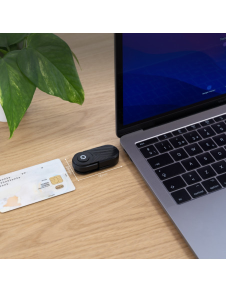 TooQ TQR-3011B lector de tarjeta inteligente USB Tipo C